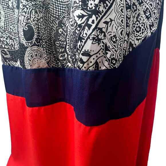 Etiquette Boutique Red and Black Maxi Halter Dress Size Medium NWT - Picture 8 of 11